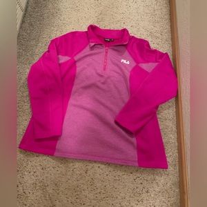 New without tags Fila womens 1/4 zip jacket. Polyester and spandex. Size 2X